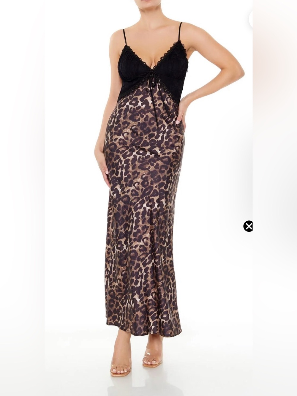 Forever 21 Leopard Print Maxi Dress. Size Medium.